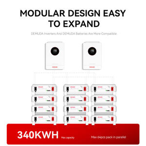 Batterie LiFePO4 empilable DEMUDA 5Kwh 10Kwh 15Kwh 20Kwh 48v 51.2V 100Ah, batteries de stockage d'énergie au lithium, Bateria Lithium Lipo4 - Product Image 4