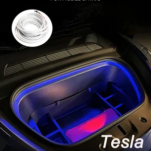 Trunk Tesla Model 3/Y/X/S Front Standby Box led color changing lighting ambient atmosphere lights tesla model y ambient light