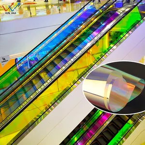 Wholesale Factory Price Building Decoration Colorful Chameleon Rainbow Glass Sticker Window Tint Dichroic Film