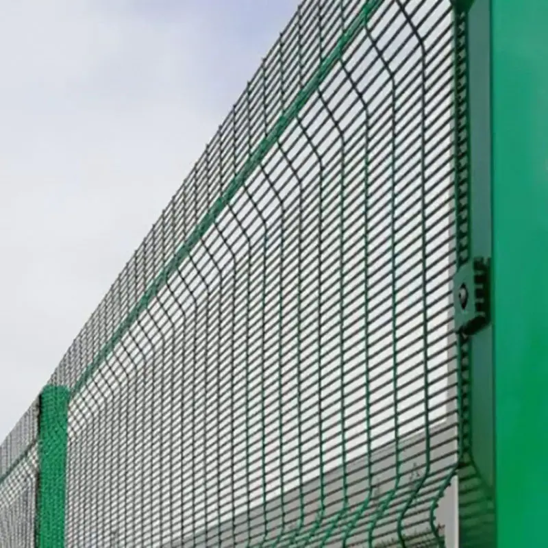 Airport railway prison 3D security fence high viewing angle high security dense mesh 358 Surveillance Mesh Fence