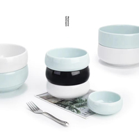HANBI Melamin-Glasierte Kleine Schüssel Personalisierte Koreanische Bibimbap Kimchi Suppe Kommerzielle Porzellanähnliche Kunststoff Mikrowellengeeignete Schüssel