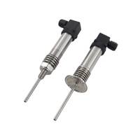 Pemancar Sensor suhu PT100, transduser IP65 diberi peringkat Alarm suhu tinggi tampilan LED dapat disesuaikan instrumen temperatur