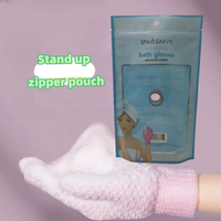 Pochette à fermeture éclair personnalisée en PET/PE imprimée en héliogravure avec logo sur mesure pour l'emballage de gants jetables – Vente en gros