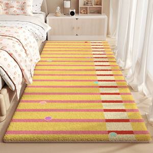 Tapete de Imitação de Cashmere - Tapete Estético para Canto de Cama, Resistente ao Desgaste, Antiderrapante, Fácil de Limpar, Tapete para Sofá de Sala de Estar, Personalizável - Product Image 4