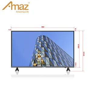 畅销书2024 Amaz OEM 43 ''55'' 65 ''75'' 钢化玻璃Qled超薄亚视安卓谷歌智能电视4K QLED酒店厨房