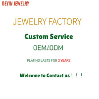 DEYIN Fabricants de bijoux fins en argent 925, colliers, boucles d'oreilles, bagues, bracelets, logo personnalisé, cadeau pour femme et homme