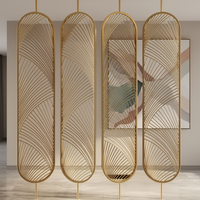 Écrans de décoration personnalisés diviseur de pièce écran de séparation découpé au laser métal cloison de style chinois de style moderne