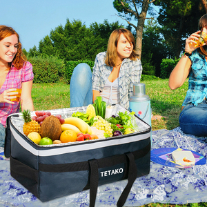 <span class=keywords><strong>Bolsa</strong></span> térmica aislante para la comida, bolso enfriador para el almuerzo con logotipo personalizado, impermeable, para la playa, Pizza, con asas - Product Image 5