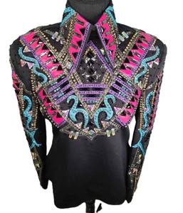 Chaqueta ecuestre de cierre de cremallera elegante y elegante de primera calidad para equitación occidental Suministro ODM transpirable - Product Image 2