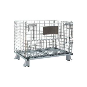 תעשייתי מתקפל פלדה מרובע מזרן תיל תיל תיבת אחסון רשת כלוב רשת - Product Image 6