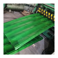 Láminas de Techo Corrugadas Galvanizadas con Recubrimiento de Color, Suministro de Fábrica, Servicios de Soldadura y Doblado, Estándar ASTM, Espesor de 0.12-0.13 mm