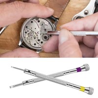 Set obeng presisi Mini 0.8-1.6mm, 5 buah Set obeng untuk perbaikan jam tangan, penghilang Pin Tautan dan alat Jam
