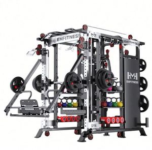 Máquina Smith de Acero Multifuncional Portátil de Alta Calidad y Resistencia, Equipo Profesional de Gimnasio para Tonificar y Moldear Músculos - Product Image 1