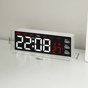 Réveil numérique électronique mini <span class=keywords><strong>pour</strong></span> table de chevet, avec lumière LED décorative de Noël, chargeur et fonction de veilleuse <span class=keywords><strong>pour</strong></span> chambre à coucher, idéal <span class=keywords><strong>pour</strong></span> les personnes âgées - Product Image 2