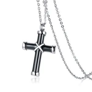 Wholesale Cremation Commemorative Family Jewelry Cross X Urn Necklace for Ashes Human Pet ash pendants Memorial Keepsake