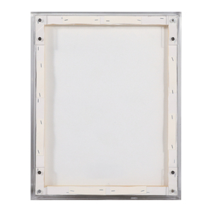 Arte da parete moderna con cornice in acrilico e forme a contrasto dipinte a mano per l'arredamento del soggiorno - Product Image 4