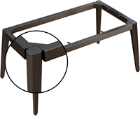 Machine de traitement de tuyau carré cône hexagone carré pentagone octogone forme jambe de Table formant la Machine 1.0 1.2 fer acier