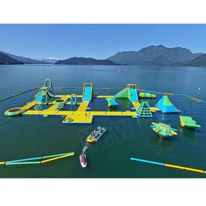 Nouveau trampoline aquatique gonflable commercial Leap Factory en PVC, grand modèle pour parc, pour adultes, pour eau de <span class=keywords><strong>mer</strong></span>, équipement d'amusement pour parc aquatique flottant - Product Image 4