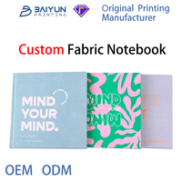 Cuaderno de Notas A5 con Logo Personalizado y Cubierta de Tela de Tapa Dura con Páginas Rayadas y Caja de Regalo Estilo Impreso
