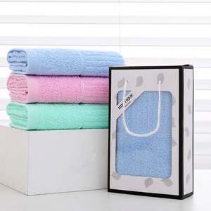 ชุดของขวัญผ้าเช็ดตัวผ้าคอตตอนหนาสำหรับงานแต่งงานของขวัญส่งเสริมการขายโลโก้ตามสั่ง - Product Image 3