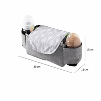 Sac de rangement pour poussette en tissu Oxford, portable, multifonction, organiseur de couches, organisateur universel suspendu pour poussette
