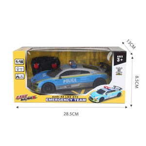 Coche de policía <span class=keywords><strong>Audi</strong></span> <span class=keywords><strong>R8</strong></span> LMS GT4 de función completa a escala 1:16 de 2,4G con licencia oficial y detalles realistas, vehículo de policía iluminado - Product Image 5