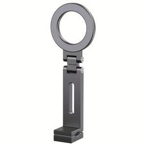 360 Degree <b>Rotating</b> Aluminum Alloy Airplane Luggage Portable Phone Clamp Stand Foldable Travel Mobile Phone Holder - Product Image 1