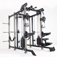Appareil d'exercice multifonctionnel Sk-home – Machine de musculation Smith avec pile de poids pour entraînement en salle de sport
