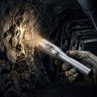 Lampe torche anti-explosion aux normes ATEX, étanche IP68, rechargeable, LED, pour l'exploitation minière souterraine, le pétrole et le gaz