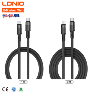<span class=keywords><strong>สาย</strong></span>ชาร์จเร็ว LDNIO Wholesale LC352C 240W PD3.1 5A <span class=keywords><strong>สาย</strong></span>ดาต้า Type C ชิป E-Marker โครงสร้าง 5 <span class=keywords><strong>แกน</strong></span> <span class=keywords><strong>สาย</strong></span>ชาร์จมือถือ - Product Image 1