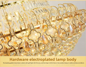 Luxury Crystal <strong>Chandelier</strong> High Quality Ceiling Hanging Lamps Large Long Customized <strong>Chandelier</strong> for Villa - Product Image 4