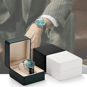 Caja de Almacenamiento para Relojes de Lujo con Logotipo Personalizado, Diseño Cuadrado Octogonal, Cierre de Bisagra, Cuero PU - Product Image 5
