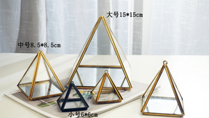 Mini verre géométrique moderne + support de jardinière en métal présentoir de plantes de fougère d'air pour <span class=keywords><strong>la</strong></span> maison, le bureau et <span class=keywords><strong>la</strong></span> décoration de mariage - Product Image 3