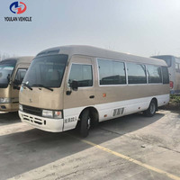 Mini-bus d'occasion Toyota Coaster 15-30 places, moteur diesel 15BFT, fiable et durable, vente chaude en Chine