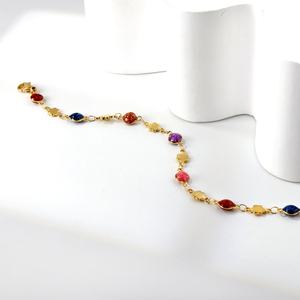 Italian Charm Fashion Jewelry Colour Mixture Bracelet Bangle 18K <b>Gold</b> Stainless Steel Bracelet <b>Woman</b> - Product Image 5