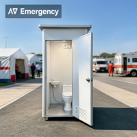 Cabine de toilettes préfabriquée portable, mini-maison, toilettes de camping, douche, siège de toilette, toilettes à la turque, salle de bain mobile