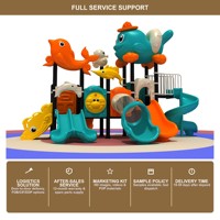 SageDelightRides Ensemble de jeux d'extérieur commercial pour enfants, avec toboggan double spirale, barreaux d'escalade et structure d'escalade, en LLDPE, pour parcs, vente en gros