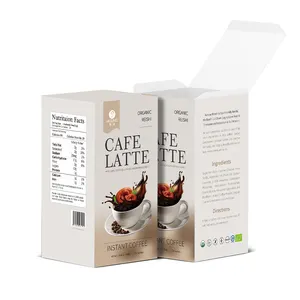 Instant Coffee With Reishi Mushroom Extract Latte Coffee Flavor Medicinal Mushroom Coffee