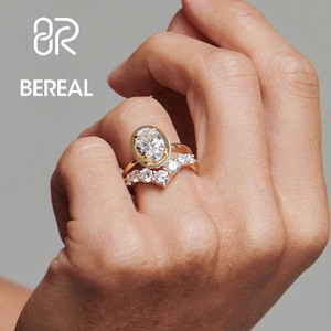 IGI Certified Vvs Lab Made Diamond Eternity Wedding <b>Ring</b> Custom 925 <b>Silver</b> Round Lab Created Diamond Anniversary <b>Ring</b> Jewelry - Product Image 2