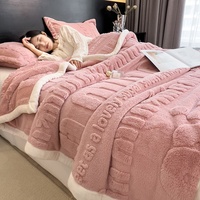 Neue Winter-Fleece-Decke, dick gefüttert, einfarbig, nordischer Stil, für Schlafsaal und Sofa, kleine Größe, Polyesterfaser, Großhandel, Export