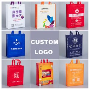 Custom Printed Logo Reusable Tote Shopping <b>Bag</b> Recycled Eco-Friendly Grocery Cloth Non Woven Tote <b>Bag</b> - Product Image 6