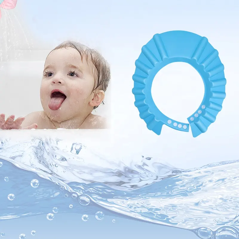 FY Kids Bath Visier Hüte Verstellbarer Schild Wasserdichter Gehörschutz Auge Kinder Hüte Baby Shower Caps Shampoo Cap Wash Hair
