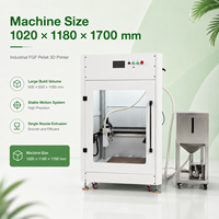 Nouvelle imprimante 3D industrielle Protolink3D FGF à granulés, chambre fermée 600x600x1000mm, buse unique, extrudeuse double haute précision 300°C