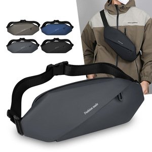 Fashion Male Men's Crossbody Bag Nylon Multi Functional Chest Pack Dark Blue Gray Black Waterproof Breathable Everyday Use - Product Image 3