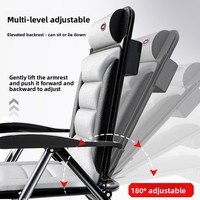 Chaise de pêche pliante inclinable en gros, tabouret de pêche portable multifonction