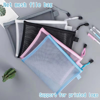 Pochette de rangement A4/A5/A6 en PVC transparent avec fermeture éclair, pour documents, dossiers, examens, papiers scolaires, bureau, organisation par sujets