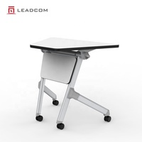 LEADCOM LS-424BS Mobilier de bureau commercial moderne, poste de travail, table de formation pliable, table de salle de réunion, structure en acier pliable