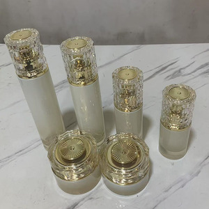 화이트 옐로우 럭셔리 화장품 유리병 세트 30G 50G 30ML 50ML 100ML 120ML 스킨 케어 포장 스킨 케어 용기 유리 병 - Product Image 6