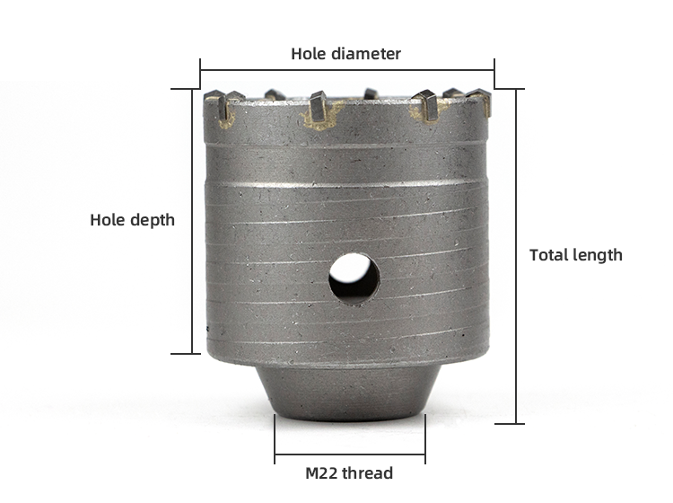 Concrete Hole Saw Drill Bit Set TCT Hole Saw Cutter Carbide Hole Saw