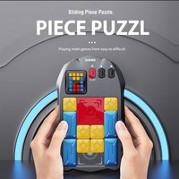 Enfants amusant jouet défi capacité logique portable électronique en plastique curseur pièce bloc Super toboggan jeu de Puzzle